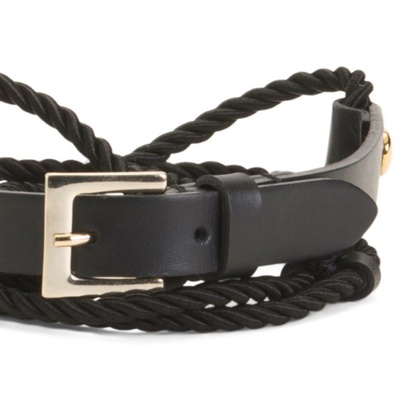 Martina Mori Leather Cord Belt